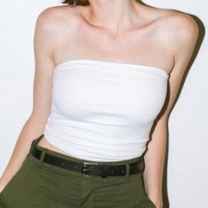 White brandy Melville tube top